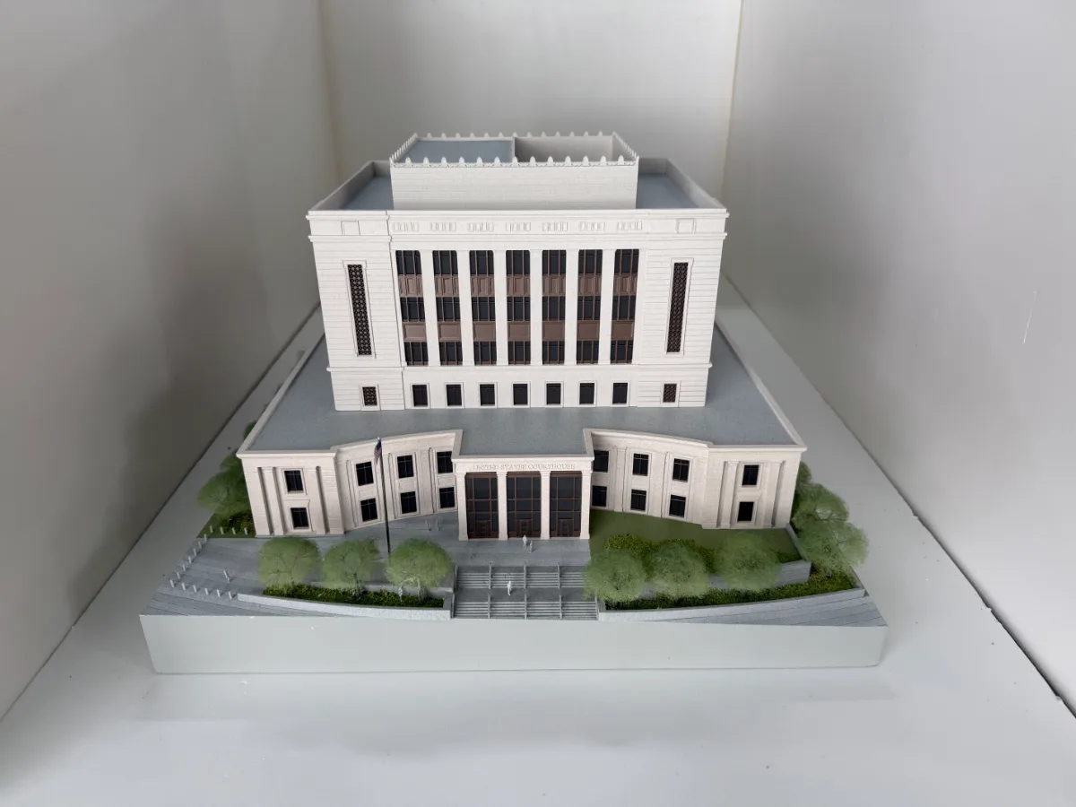 Courthouse — Architecture & Real Estate physical model by Carve Model (1/16" = 1'0" scale, ABS)