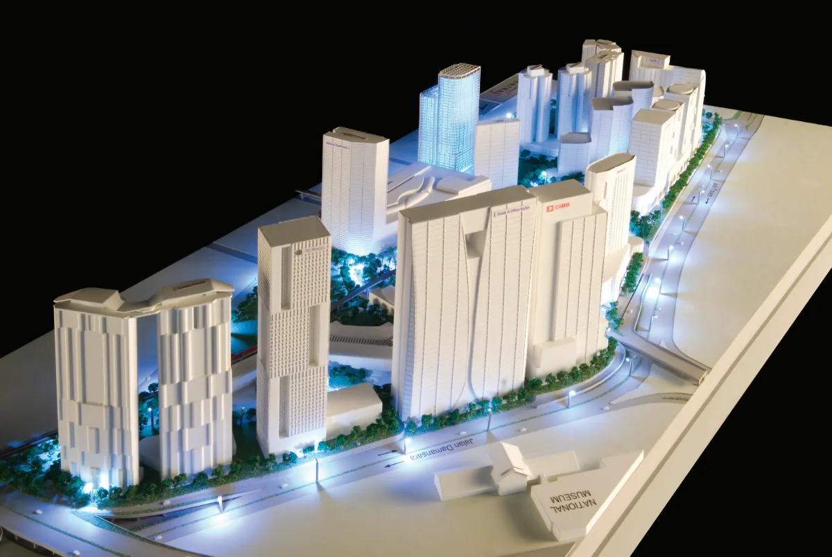 Urban Design  — Architecture & Real Estate physical model by Carve Model (1:250 scale, ABS)