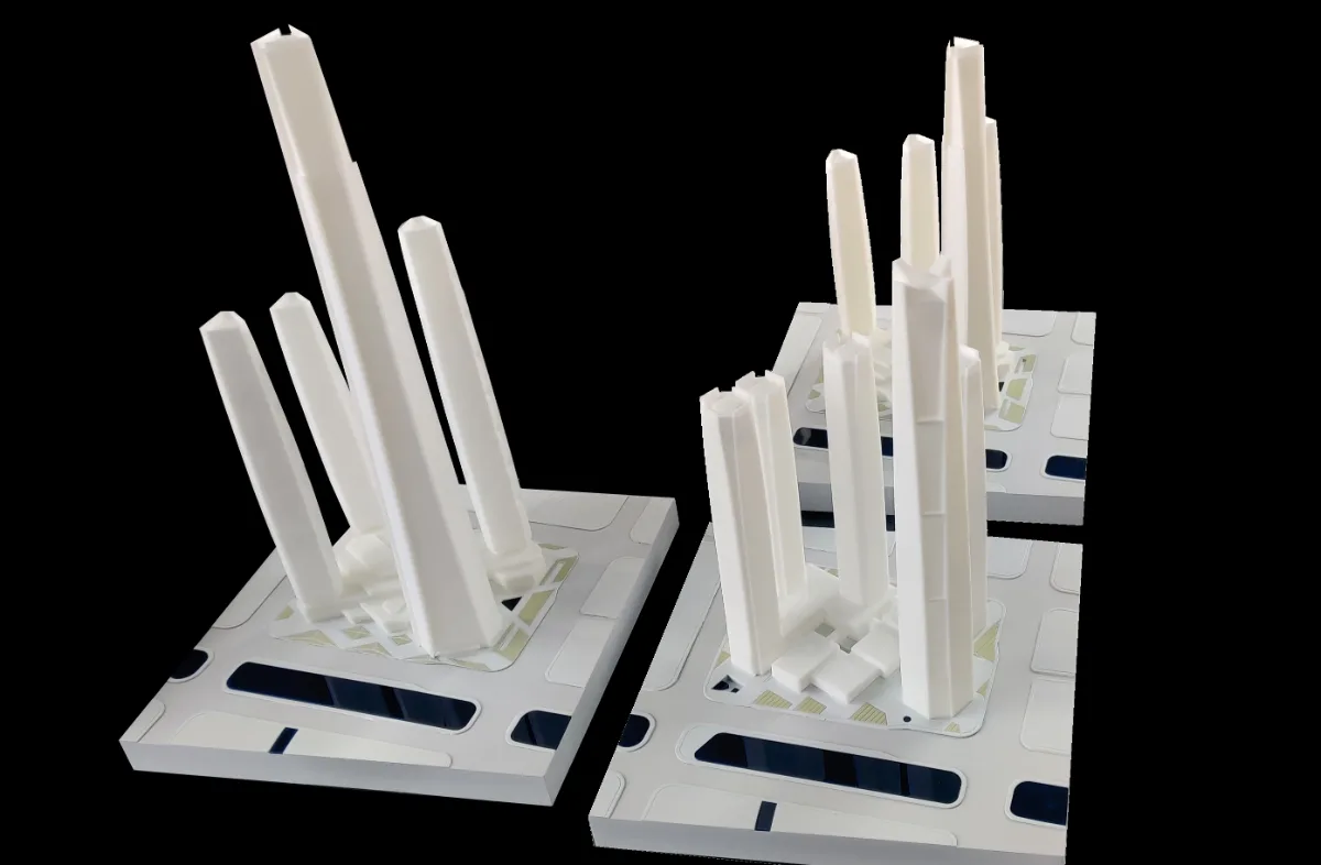 Urban Design Massing Model — Architecture & Real Estate physical model by Carve Model (1:750 scale, ABS)
