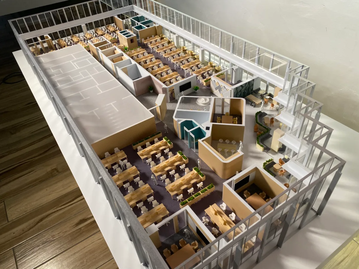 Office Interior Model — Architecture & Real Estate physical model by Carve Model (1:75 scale, ABS)