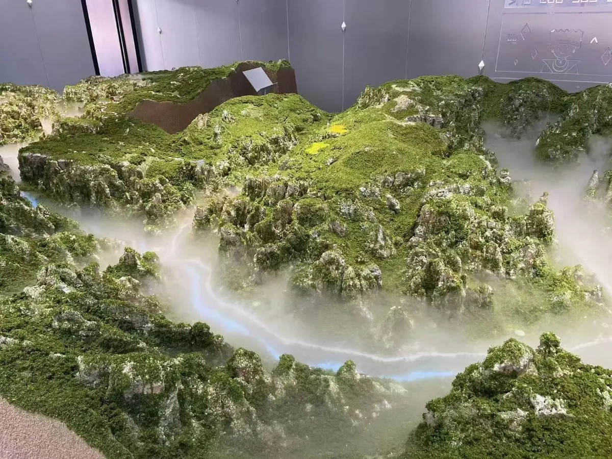 Moutain + Gorge Model — Architecture & Real Estate physical model by Carve Model (1:7500 scale, ABS)
