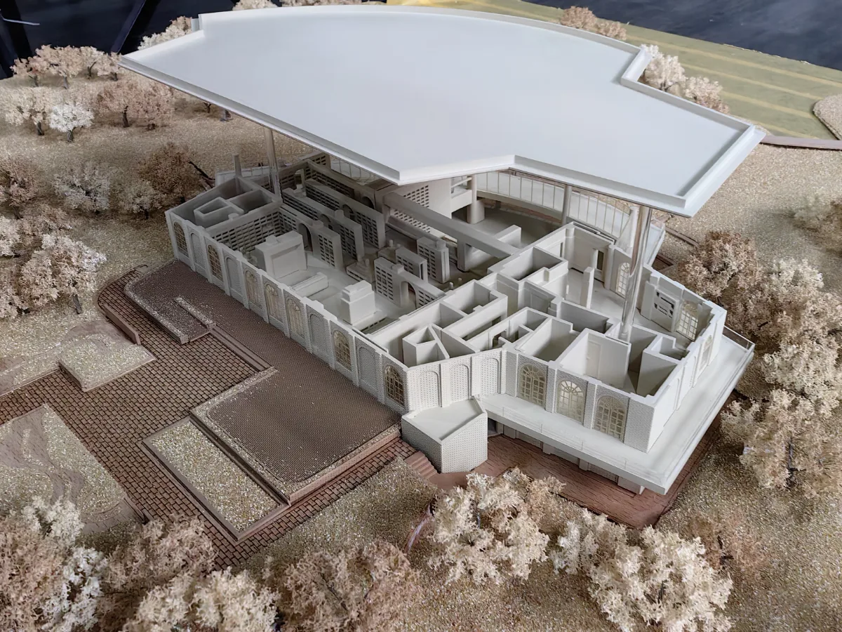 Library Building  — Architecture & Real Estate physical model by Carve Model (1:200 scale, ABS)