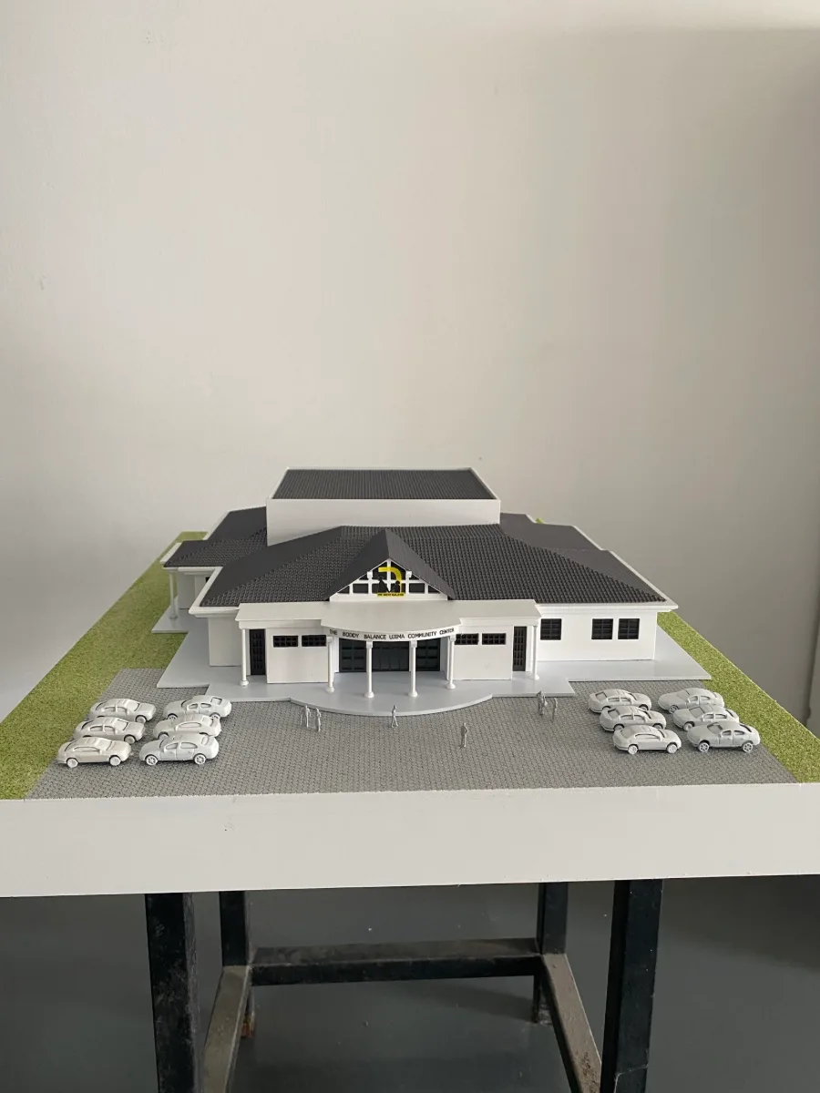 Community Center — Architecture & Real Estate physical model by Carve Model (ABS)