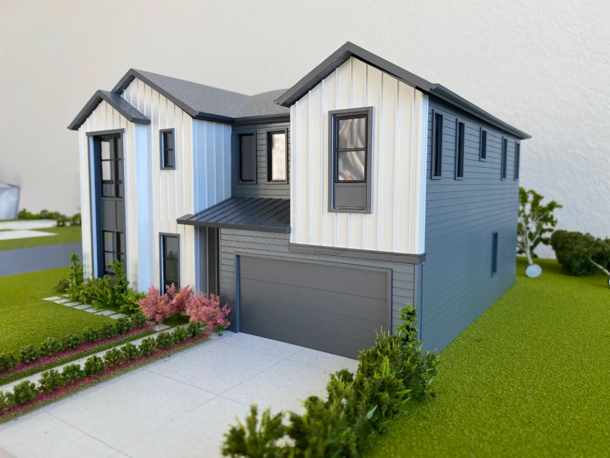 Single Family Villa — Architecture & Real Estate physical model by Carve Model (1:96 scale, ABS)