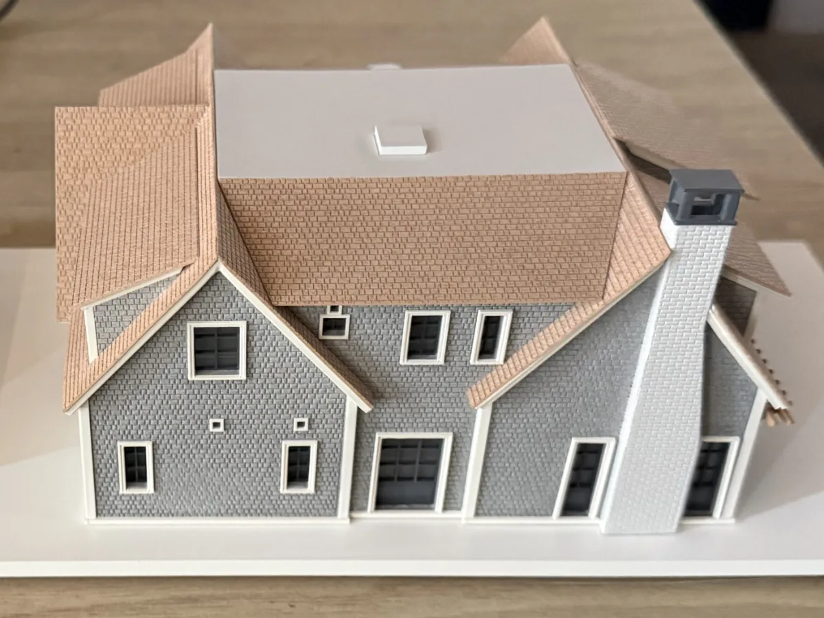 Single Family Villa — Architecture & Real Estate physical model by Carve Model (1:250 scale, ABS)