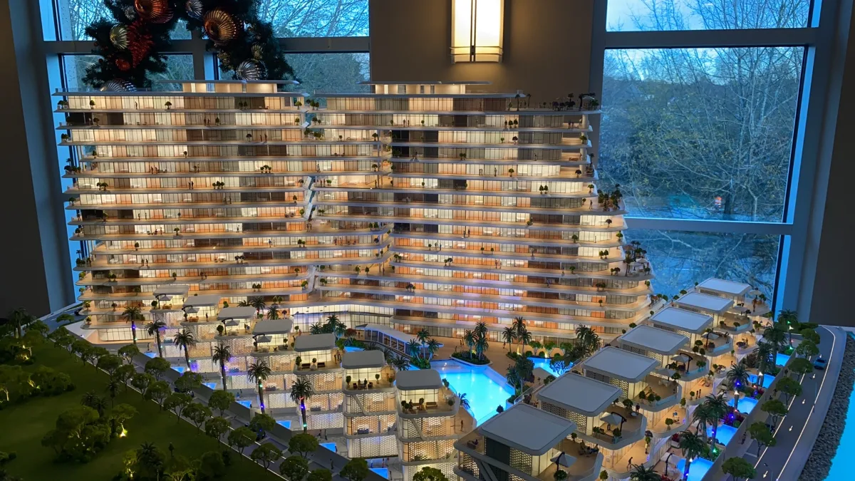 Residential Complex — Architecture & Real Estate physical model by Carve Model (1:96 scale, ABS)